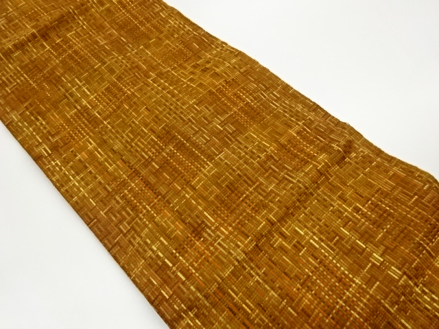 リボン通し変わり織織り柄名古屋帯